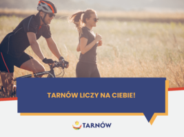 plakat informacyjny Tarnów liczy na Ciebie
